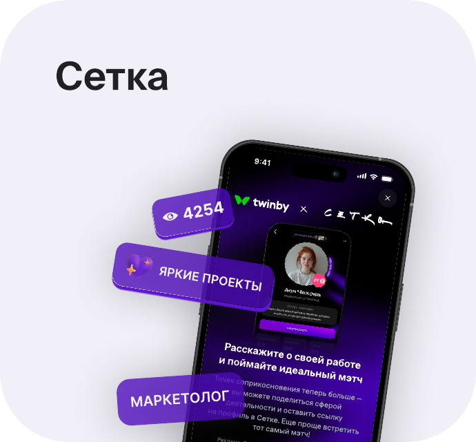 Кейс Сетка × Twinby